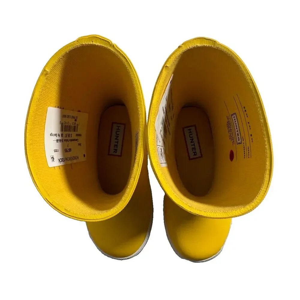 Hunter First Classic Kids Rain Boots Yellow Primrose US 7 UK 6 EU 23